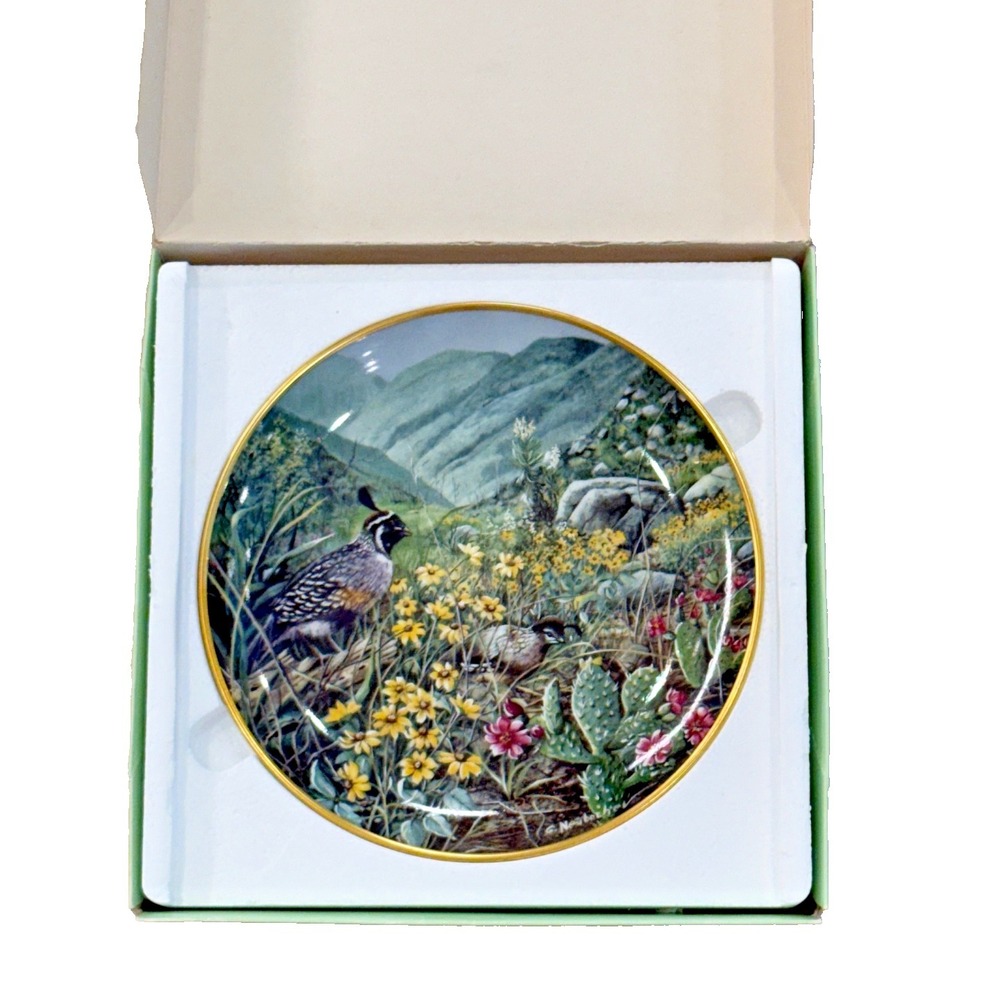 Genuine Kaiser Porcelain "Scouting the Slopes" Limited Edition Collector's Plate
